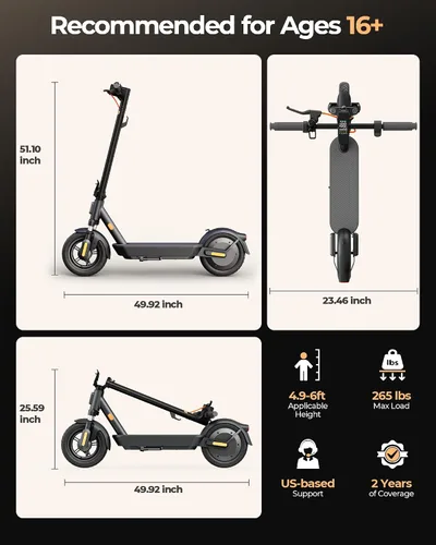 Vista 22 de Electric Scooter 45/28Miles Long Range Up to 20MPH