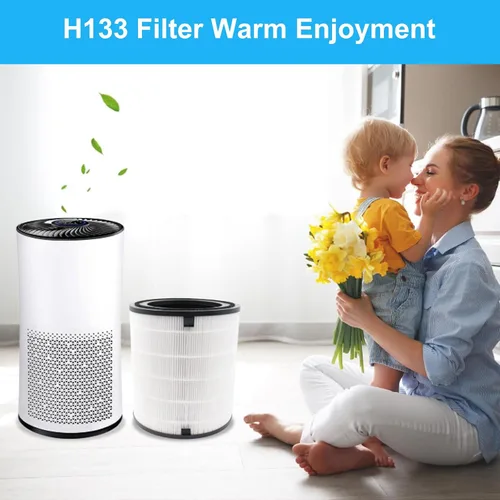 Vista 8 de Lv-H133 - Filtro de repuesto solo compatible con filtro LEVOIT LV-H133, filtro medio eficiente y juego de filtros de carbón activado, LV-H133-RF