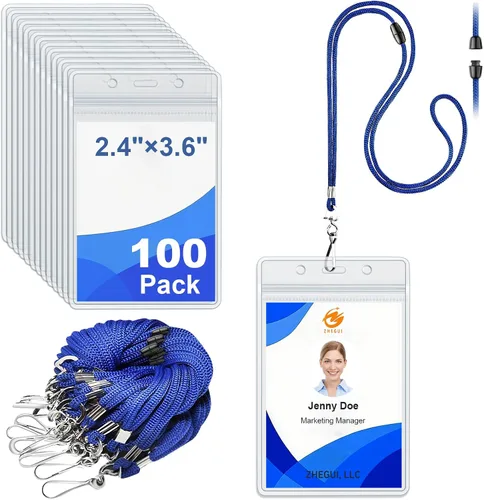Vista 15 de Paquete de 25 cordones separables para tarjetas de identificación, con Breakaway Negro