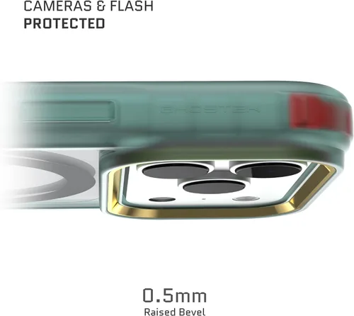 Vista 52 de Ghostek Covert Clear - Funda transparente para iPhone 15 Plus, silicona a prueba de golpes, compatible con accesorios Apple MagSafe, funda Negro