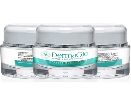 Vista 4 de Derma Glo- Advanced Skincare- Hidratante Ageless - Hidrata profundamente la crema hidratante facial de día y noche, minimiza las arrugas