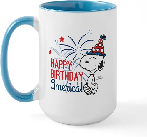Vista 50 de CafePress SNOOPY Joe Cool - Taza de café de cerámica (15.0 fl oz)