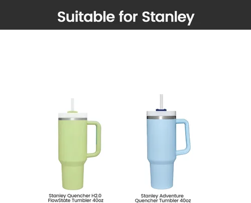 Vista 2 de Funda de silicona para botas de 40 onzas para accesorios de copa Stanley, funda de silicona para botella de agua para Stanley Quencher H2.0 y vaso