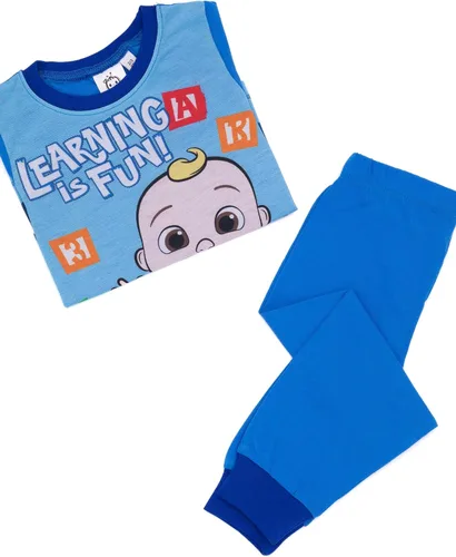 Vista 5 de CoComelon Pijamas para niños Camiseta musical de manga larga para niños con pantalones pijamas Regalo de ropa de descanso para él
