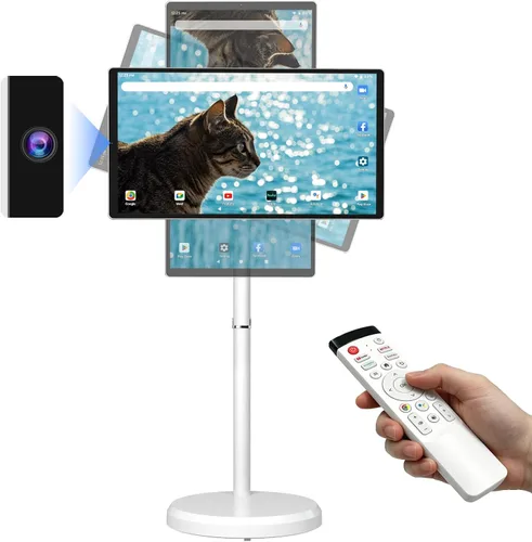 Vista 10 de OFD P02-Tableta de TV portátil de 21.5 pulgadas, pantalla táctil, monitor inteligente 1080P, Android 15,6+128GB ROM, TV portátil al aire libre