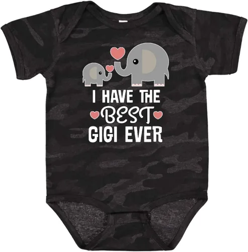 Vista 9 de inktastic Best Gigi Grandma Ever Grandchild Baby Bodysuit 0040 Negro