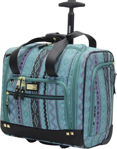 Vista 5 de Steve Madden Colección de equipajes de diseñador, 3 piezas Softside expansible ligero, juego de viaje incluye bolsa debajo del asiento, 20 pulgadas