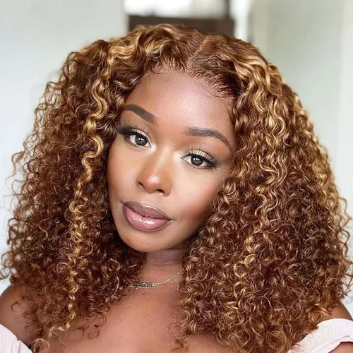Vista 17 de Pelucas cortas de 10 pulgadas estilo Bob 13x4 con ondas profundas, peluca de pelo humano estilo Bob con encaje frontal HD de 200% de densidad