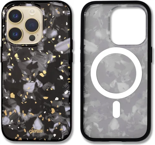 Vista 90 de Sonix - Funda para iPhone 12 y iPhone 12 Pro, compatible con MagSafe, probada contra caídas de 10 pies, Brown Tort, diseño de carey marrón