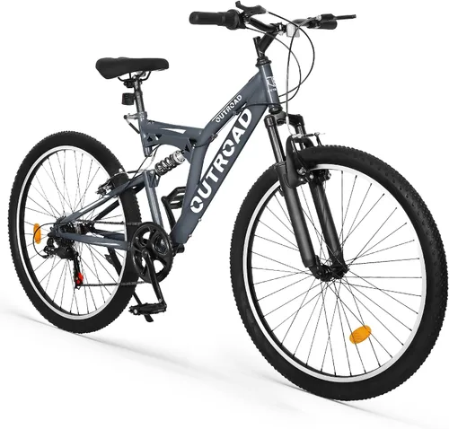 Vista 11 de 26 Inch Mountain Bike for Adult Men Women, 7 Speed Mountian Bicycle with Dual V Brake Suspension MTB Bicycle, Multiple