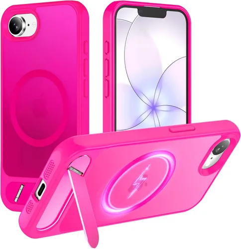 Vista 87 de Hualele - Funda magnética para Samsung Galaxy S24 Plus/S25 Plus con soporte de metal, [compatible con MagSafe]