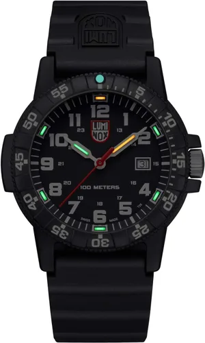 Vista 2 de Luminox - Reloj de tortuga marina de cuero para hombre (1.732in)