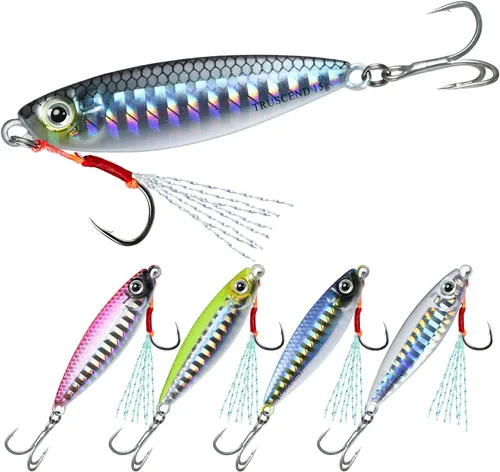 Vista 15 de TRUSCEND Vibespinner Easy Catch Fishing Lures with BKK Hooks, Dual-Blade Spinner Baits with Double Water Disturbance and Reflective for More Bites