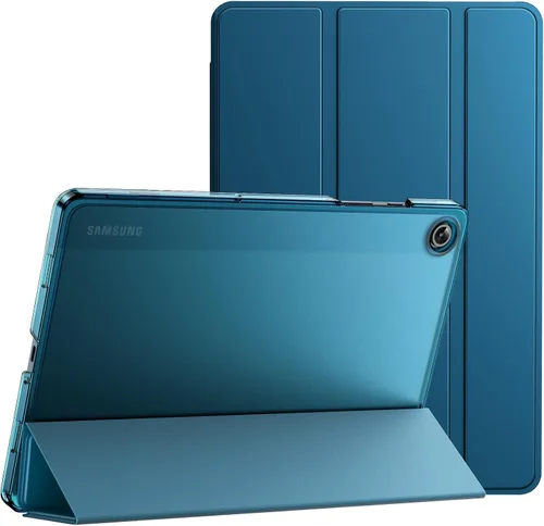 Vista 11 de JETech Funda para Samsung Galaxy Tab A9+ / A9 Plus de 11 pulgadas 2023, funda protectora delgada y translúcida trasera de tres pliegues para tablet