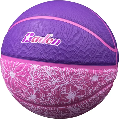 Vista 2 de Baden Lienzo Legend Court Diseño creativo de baloncesto de goma para exteriores Tamaño para jóvenes y adultos 5,6,7