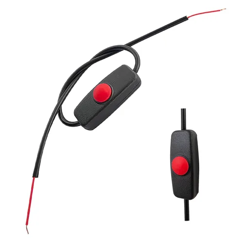 Vista 13 de Interruptor de botón momentáneo de 12 V y 24 V, cable precableado de 0,5 m y cinta de doble cara para una fácil instalación