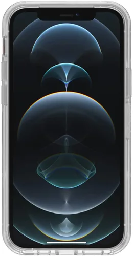 Vista 4 de OtterBox Symmetry - Funda con MagSafe para iPhone 12 y iPhone 12 PRO (solamente), embalaje no minorista, transparente