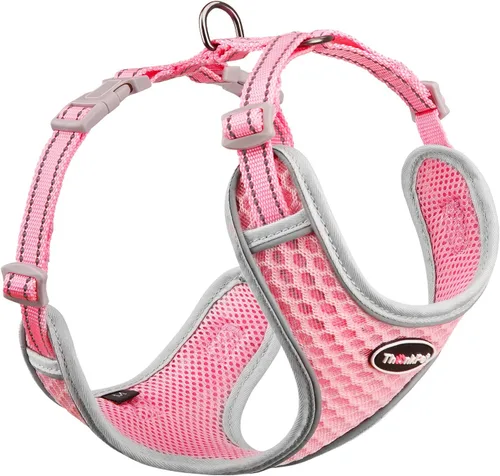 Vista 14 de ThinkPet Arnés de ventilación reflectante transpirable suave sin tirones para cachorros, chaleco de ventilación para cachorros pequeños y medianos