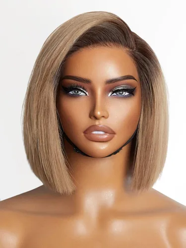 Vista 27 de LUVME HAIR Pelucas de cabello humano rizado sin pegamento de 6 pulgadas, precortadas, indetectable, HD, encaje Bob, peluca corta y rizada con ondas