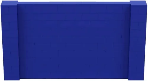 Vista 169 de EverBlock Kit de pared de 5 x 4 pies Bloques de construcción modulares Sistema de pared para edificios, pantallas y estructuras Divisor