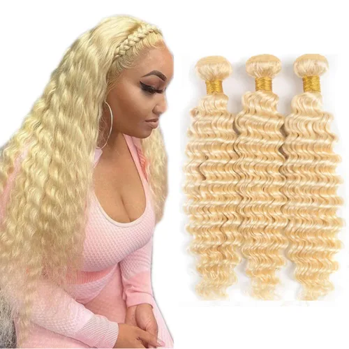 Vista 157 de 300g 1B27 Human Hair Bundles Honey Blonde Bundles Human Hair 10A Brazilian Virgin Remy Hair Extensions 8 10 12 Inch