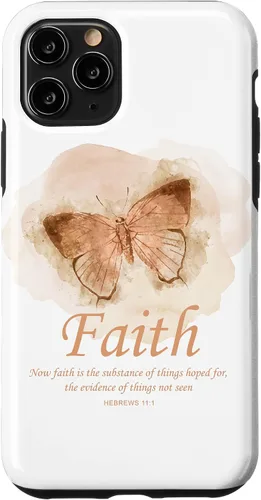 Vista 29 de Faith Bible Verse: Women’s Christian Hebrews 11:1 Quote Case for iPhone 17