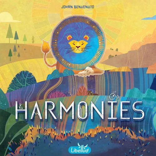 Vista 2 de Asmodee Harmonies Juego de mesa - Crea paisajes oníricos, juego estratégico y poético, juego familiar divertido para niños y adultos, a partir de 10