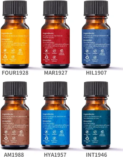 Vista 8 de VTS - Juego de difusor sin agua con aroma de hotel, las 6 mejores mezclas de aceites de aromaterapia para difusores, ambientador de fragancia
