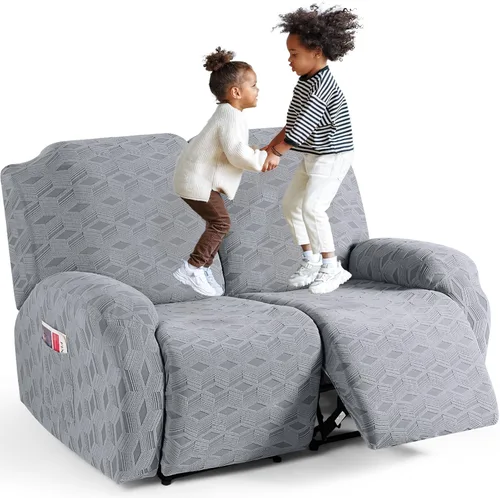 Vista 73 de TAOCOCO Funda para Reclinable de 3 Piezas, Fundas para Silla Reclinable, Funda Elástica de Jacquard para Silla Reclinable, Protector de Muebles