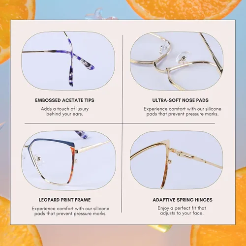 Vista 3 de Gafas de luz azul para mujer y hombre, gafas de computadora para hombres y mujeres, antifatiga, gafas de pantalla HD para oficina, lectura