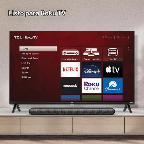 Vista 9 de TCL Barra de sonido de 3.1 canales con subwoofer inalámbrico, (S4310, modelo 2023), canal central integrado, Dolby Audio, DTS Virtual:X, Bluetooth