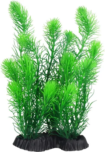 Vista 2 de MyLifeUNIT Plantas de acuario, decoraciones artificiales de acuario para decoración de peceras, paquete de 4