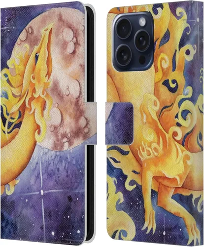Vista 362 de Head Case Designs Officially Licensed Carla Morrow Galactic Entrancement Dragons Leather Wallet Case Compatible with Samsung Galaxy A07 4G