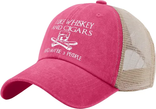 Vista 31 de Philysonic Funny Hat I Like Whisky and Cigars and Maybe 3 People Sombreros para Hombres Gorras de Béisbol Gorras Ajustables