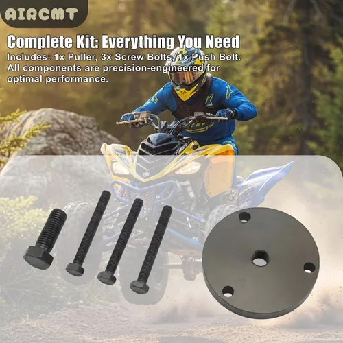 Vista 4 de Herramientas extractoras de volante de embrague de arranque compatibles con Yamaha Raptor 660 660R YFM660R 2001-2005