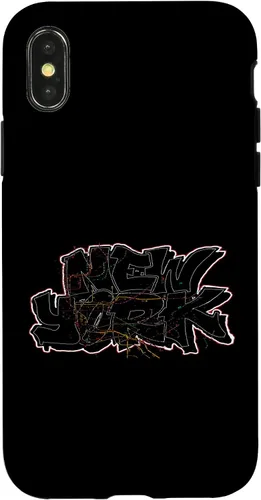 Vista 5 de Funda para iPhone 16 Graffiti New York y trenes