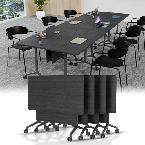Vista 15 de 4 Pack Folding Conference Tables,47.2" Mobile Training Tables Morandi