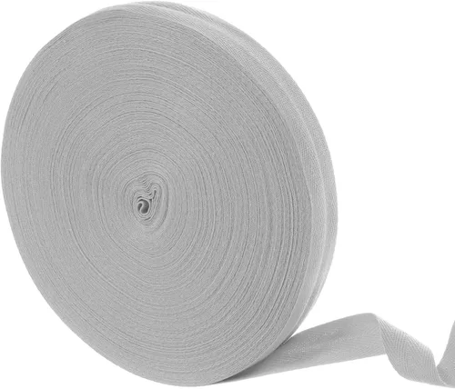 Vista 15 de uxcell Cinta de sarga de algodón de 50 yardas, cinta de espiga de 3/8 pulgadas para coser ropa, manualidades (azul)