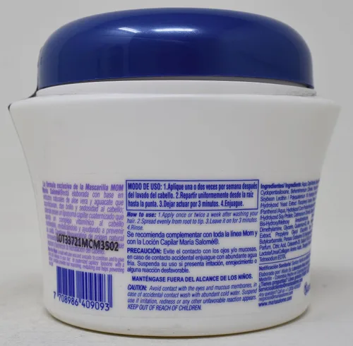 Vista 5 de Maria Salome Mascarilla Capilar MOM HAIR MASK Prevención de la pérdida de cabello/mascarilla nutritiva 11.8 oz