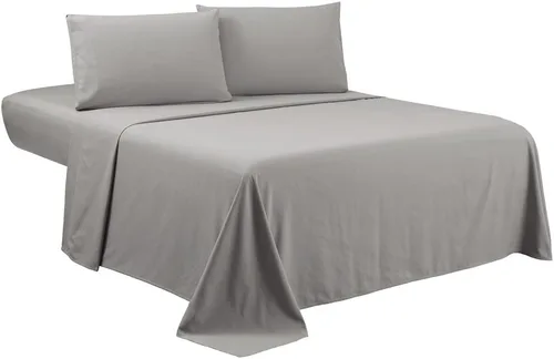 Vista 7 de Sfoothome - Juego de sábanas individuales de lujo para hotel, juego de ropa de cama de 3 piezas, color negro, bolsillo extra profundo, juego de ropa