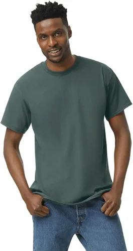 Vista 12 de Gildan Camiseta de algodón pesado para adultos, estilo G5000, paquete múltiple Gris ceniza (paquete de 2)