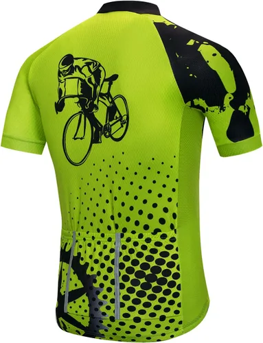 Vista 2 de Maillot de ciclismo para hombre MTB Road Bike Ropa de verano de manga corta Pro transpirable Ciclismo Tops Chaquetas