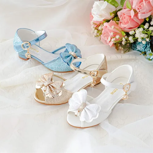 Vista 6 de Osinnme - Sandalias de boda para niña pequeña y grande