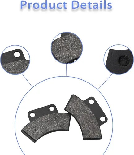 Vista 4 de Pastillas de freno delanteras y traseras para Polaris Sportsman 500 400 335 Magnum 425 Scrambler 500 400 Big Boss 250 6x6 500 400 Trailblazer 250