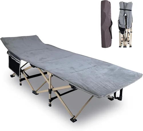 Vista 12 de REDCAMP Catres de Campamento de Tamaño Grande para Adultos 500lbs, 33.5'' Catres para Dormir Extra Anchos y Altos Resistentes, Catres XL Portátiles