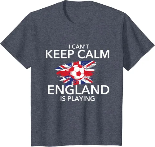 Vista 60 de I Can't Keep Calm England Is Playing - Camiseta para amantes del fútbol, Negro