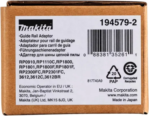 Vista 3 de 194579-2 Adaptador para riel de guía enrutadora Makita