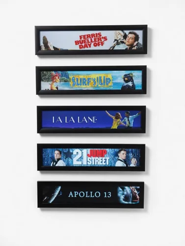 Vista 2 de Glowbox - Marco de póster para caja de luz LED (negro, 5 x 25 pulgadas)