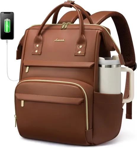 Vista 14 de LOVEVOOK - Mochila para laptop para mujer, mochila de moda para mujer.., 15,6 pulg.