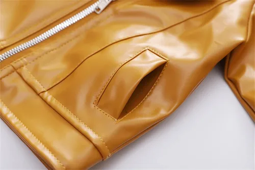 Vista 4 de Chaquetas de piel sintética para niños y niñas pequeños, abrigo de otoño e invierno para niñas